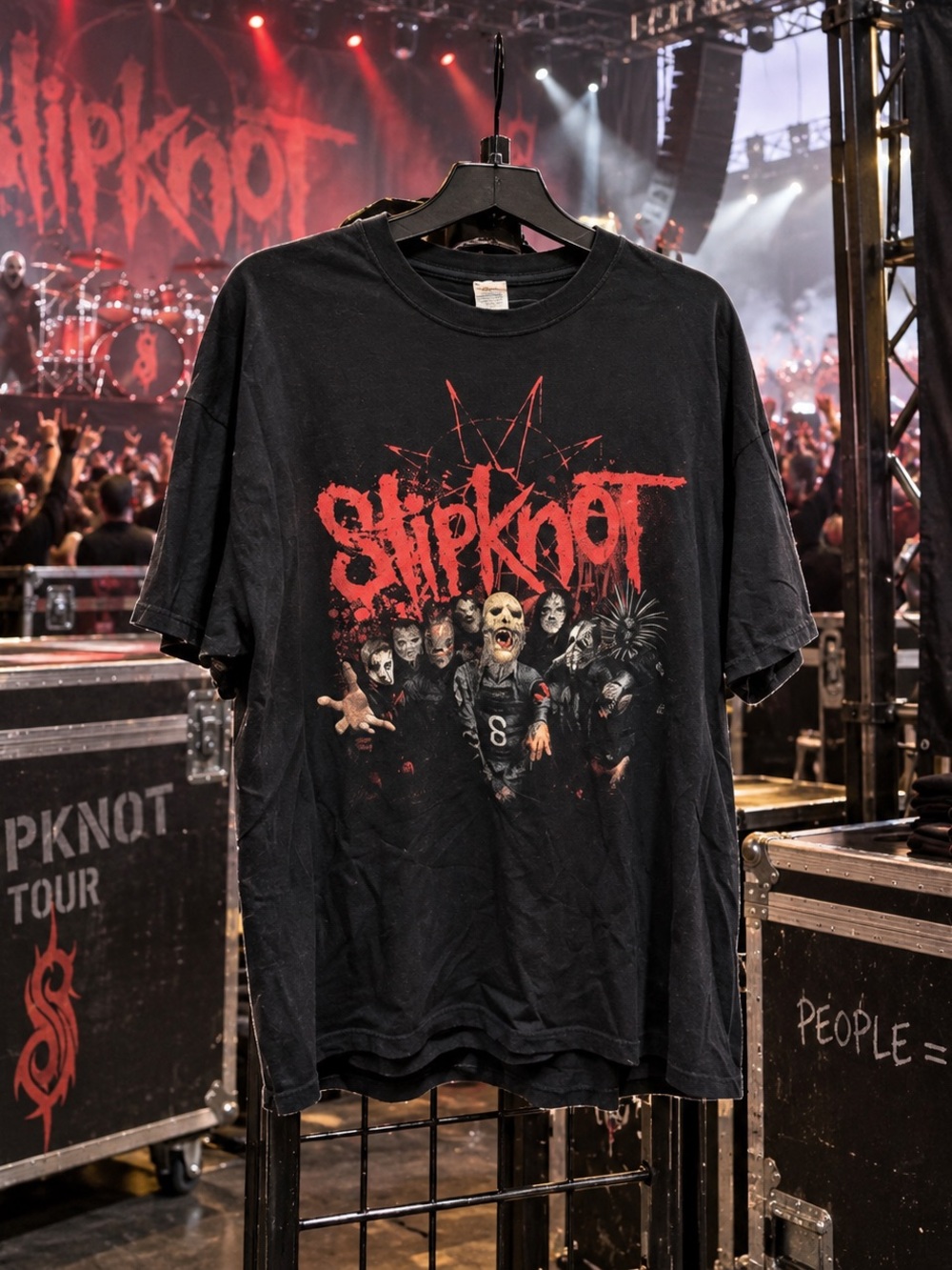 Vintage 2016 Slipknot World Tour T-Shirt Men’s XL Black Band Tee Rare